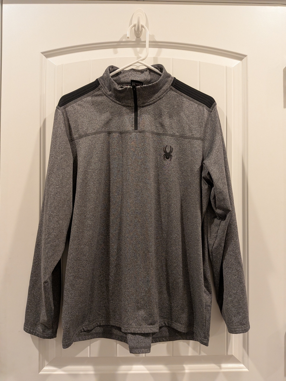 Spyder Grey and Black Active Pullover
